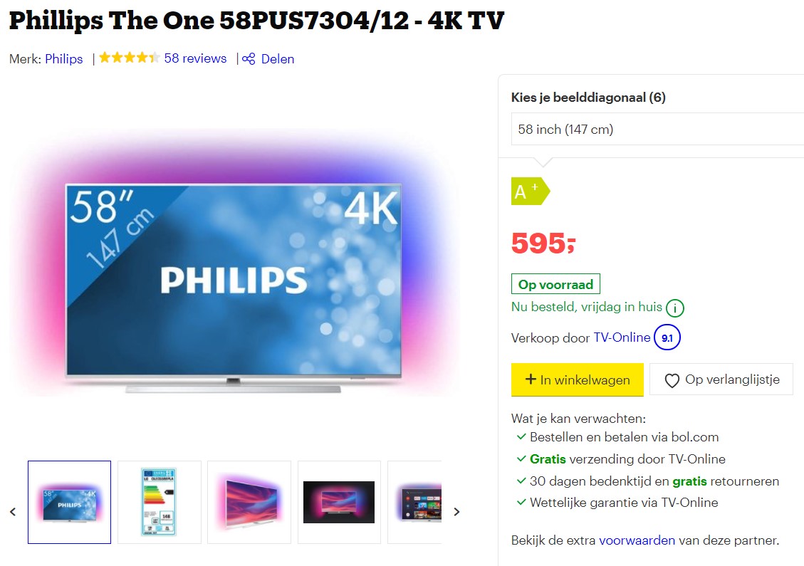 Klantbeoordeling bij bol.com