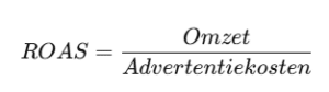 ROAS formule
